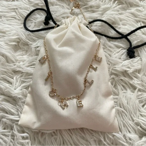 “Michelle” Name Rhinestone Necklace - Picture 2 of 3